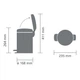 Бак для мусора Brabantia Pedal Bin Newicon 3 л Шампань (304408) - изображение 2
