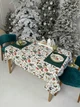 Скатерть водоотталкивающая Delux Textil Новогодние коньки 150 х 110 см (367840) - изображение 5