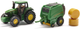 Model Siku Traktor John Deere z prasą 1:87 1665 (4006874016655) - obraz 4