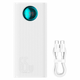 УМБ Baseus Amblight Digital Display 26800mAh 65W White (P10022402223-00) - зображення 4