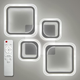 Люстра светодиодная потолочная LUMINARIA OVAL 80W 4S RC 725/423 WHITE 220V IP20, LED светильник с пультом ДУ - изображение 1