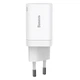 Мережевий зарядний пристрій Baseus Super Si Pro Quick Charger C+U 30W EU White (CCSUPP-E02) - зображення 2