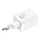 Мережевий зарядний пристрій Baseus Super Si Pro Quick Charger C+U 30W EU White (CCSUPP-E02) - зображення 4