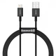 Кабель Baseus Superior Series USB to iP 2.4A 1m Black (CALYS-A01) - зображення 1