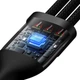 Кабель Baseus Flash Series Ⅱ Two-for-three Charging Cable U+C to M+L+C 100W 1.2m Black (CASS030101) - зображення 5