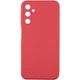 Силиконовый чехол Candy Full Camera для Samsung Galaxy A24 4G Красный / Camellia Без бренда - изображение 5