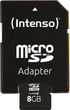 Карта пам'яті Intenso microSDHC Class 10 8GB + SD адаптер (3413460) - зображення 3