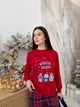 Женская пижама новогодняя теплая COSY с начесом 2XL "Winter Holiday" KMW21 - изображение 5