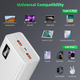 УМБ VHG M16 30000 mAh QC3.0+PD3.0 65W Laptop Power Bank, White - зображення 4