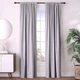Комплект штор Lux Portiery Бархат-велюр Светло-серый 300×245 см - 2 шт (В1280) - изображение 1