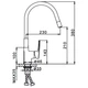 Смеситель для кухни с гибким изливом FRAP F4453-03 - изображение 8