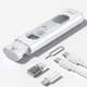 Кабель Type C у футлярі Toocki PD 60W з перехідниками Micro, USB, Lightning White - зображення 2