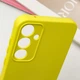 Чехол TPU GETMAN Liquid Silk Full Camera для Samsung Galaxy S24 FE Желтый / Flash - изображение 5