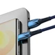 Кабель Baseus Glimmer Series Fast Charging Data Cable USB to Type-C 100W 2m Blue (CADH000503) - изображение 3