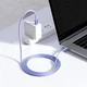 Кабель Baseus Crystal Shine Series Fast Charging Data Cable Type-C to Type-C 100W 1.2m Purple (CAJY000605) - изображение 5