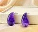 Серьги бижутерия капли jeweston Фиолетовые - изображение 3