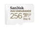 Карта пам'яті SanDisk 256 GB microSDXC Max Endurance UHS-I U3 V30 + SD adapter (SDSQQVR-256G-GN6IA) - зображення 1