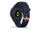 Смарт-годинник Garmin Vivomove 3s Rose Gold Stainless Steel Bezel w. Navy and Silicone B. (010-02238-03) - изображение 5