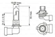 Галогенна лампа hb3 60w 12v eco BOSCH, BO 1987302807 - зображення 2