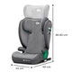 Автокресло детское Junior Fix 2 i-Size Rocket Grey 15-36 кг Kinderkraft, KCJUFI20GRY0000 - изображение 5