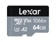 Карта пам'яті Lexar 64 GB microSDXC UHS-I U3 V30 A2 Professional 1066x SILVER + SD adapter (LMS1066064G-BNANG0) - зображення 1