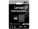 Карта пам'яті Lexar 64 GB microSDXC UHS-I U3 V30 A2 Professional 1066x SILVER + SD adapter (LMS1066064G-BNANG0) - зображення 2