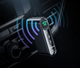 Аудиоадаптер Bluetooth aux гарнитура в машину BASEUS Bluetooth Qiyin AUX Черный - изображение 7