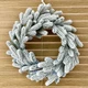 Новогодний венок на стол заснеженный Хвоя Traditional искусственный d-40 см - - изображение 1
