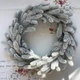 Новогодний венок на стол заснеженный Хвоя Traditional искусственный d-40 см - - изображение 4