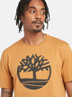 T-shirt męski bawełniany Timberland TB0A2C2R XXXL Beżowy/Czarny (194902949380) - obraz 4