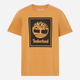 T-shirt męski bawełniany Timberland TB0A5WQQ L Beżowy/Czarny (194902955312) - obraz 5