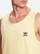 Koszulka bez rękawów męska sportowa adidas Trefoil Essentials Tank Top IA4799 2XL Żółta (4066745511832) - obraz 4