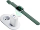 Мережевий зарядний пристрій 3mk HARDY for APPLE | 2 in 1 | GaN 33W | PD, QC3.0, PPS | TYPE-C USB-A | White - зображення 3