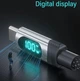 USB кабель 1м для Iphone Type-C - Lightning 27W с LED екраном чорний - зображення 2