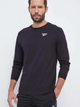 Лонгслів чоловічий Reebok Identity Small Logo Ls Tee 100070399 S Чорний (4066763731557) - зображення 1