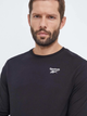 Лонгслів чоловічий Reebok Identity Small Logo Ls Tee 100070399 XL Чорний (4066763710569) - зображення 4