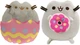 Набор мягких игрушек 2Life Pusheen cat 12х15 см с большим пончиком и кот в яйце v-12379 - изображение 1