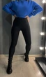 Лосины женские Lady Hurem 2116 ластик дайвинг широкий пояс утепленные 2XL черные - изображение 3