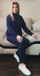 Женский костюм из ангоры Capricious CAPS0097 M синий - изображение 4