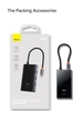 Хаб-концентратор Baseus 8в1 на 4 мониторы для Macbook/Windows (DP 8K 30Hz| VGA| HDMI 4K 60Гц| Type-C 100W PD|SD-TF|RJ45 - зображення 4