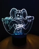 3d-светильник Харли Квинн, Harley Quinn, 3д-ночник, несколько подсветок (на пульте) - изображение 3