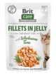 Корм Brit Care Cat Fillets In Jelly Tuna влажный с тунцом для взрослых котов 85 гр - изображение 1