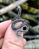 Серебряное кольцо 925 пробы Змея 18.5 размер - изображение 3