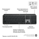 Клавіатура Logitech MX Keys S для MAC tooth/Wireless UA Space [93663] - зображення 3