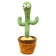 Танцюючий кактус Dancing Cactus повторює звуки навколо 34 см Зелений - зображення 7