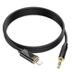 Кабель Hoco Friend digital audio conversion cable aux to Lightning UPA30 |1m, DAC| черный - изображение 2