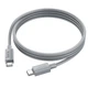 Кабель Hoco Type-C to Type-C Favor charging data cable X107 1м Сірий - зображення 3