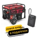 Генератор Alligator бензиновый 5,5кВт (ном 5,0кВт) с электростартером PG6500E + Power Bank Brevia 20000 mAh - изображение 1