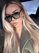 Солнцезащитные очки No Brand авиатор Casual зеленые с черным - изображение 5