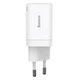 Мережевий зарядний пристрій Baseus Super Si Pro Quick Charger C+U 30W EU White (CCSUPP-E02) - изображение 1